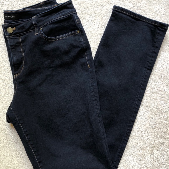 Ann Taylor Denim - ANN TAYLOR Dark Wash Straight Leg Jeans
